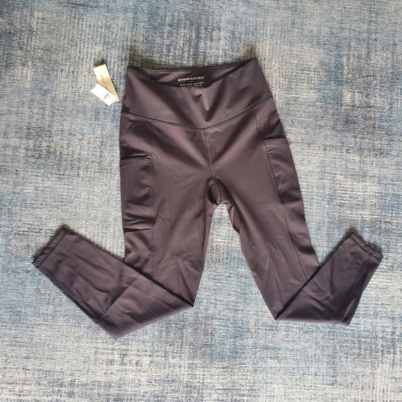 Black high rise full length leggings - Picture 1 of 9